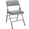 Flash Furniture Advantage Grey Padded Metal Folding Chair, Grey 1" Fabric Seat DPI903F-GG - alternate 2